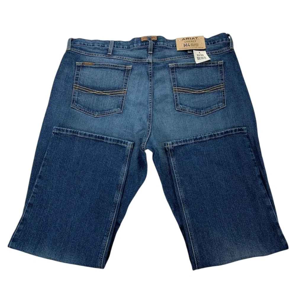 Ariat‎ Men’s 42x30 M4 Legacy Relaxed Bootcut Jeans Freeman Wash